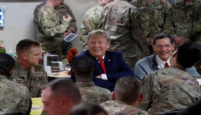 الرئيس الأمريكي دونالد ترامب في أفغانستان - رويترز