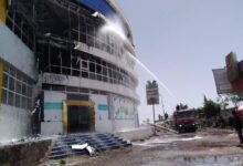 اندلاع حريق في منتجع الميثالي بذمار (صور)