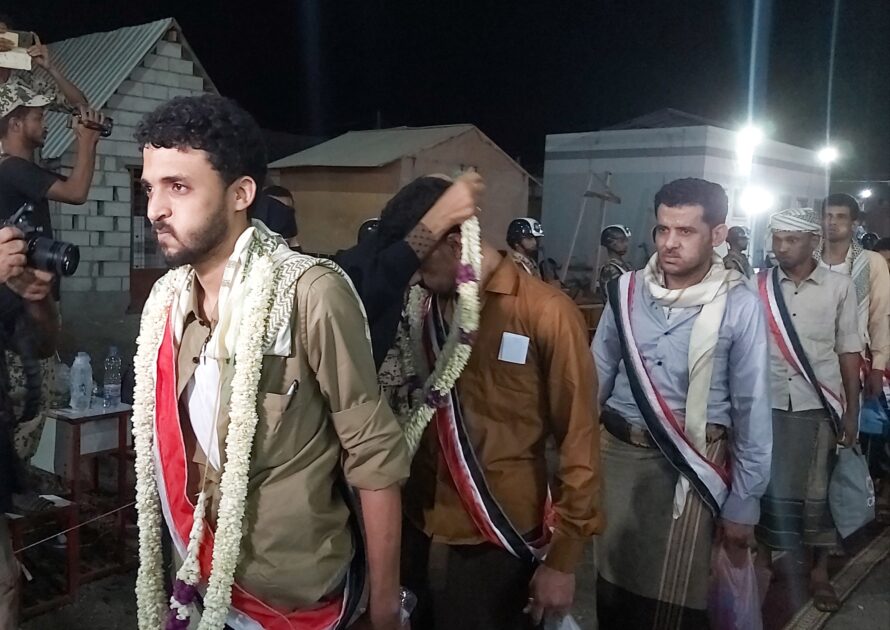 حفل إستقبال لأبطال تهامة المحررين من سجون مليشيا الحوثي في الخوخة