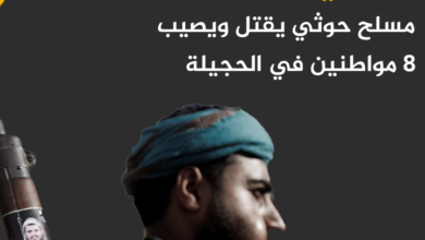 الحديدة : مسلح حوثي يقتل ويصيب 8 مواطنين في الحجيلة