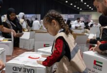 الامارات تجهيز 20000 حزمة إغاثية بمشاركة 5000 متطوع في حملة "تراحم من أجل غزة"