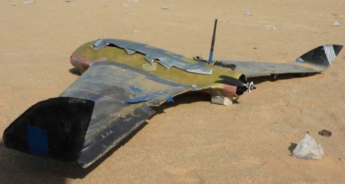 القوات الحكومية تسقط طائرة مسيرة لمليشيا الحوثي في صعدة
