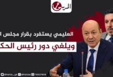 العليمي يستفرد بقرار مجلس القيادة ويلغي دور رئيس الحكومة