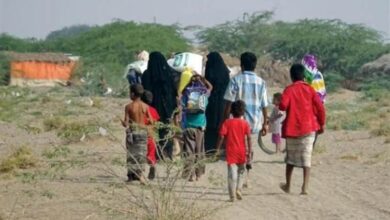 الوحدة التنفيذية: نزوح نحو 300 أسرة يمنية خلال مارس الماضي