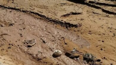وزارة الداخلية: مياه الأمطار والسيول جرفت ألغاماً زرعتها مليشيا الحوثي بالبيضاء