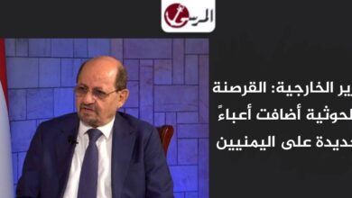 وزير الخارجية: القرصنة الحوثية أضافت أعباءً جديدة على اليمنيين