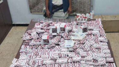أمن عدن يعلن الإطاحة بشبكة لبيع المخدرات في دار سعد