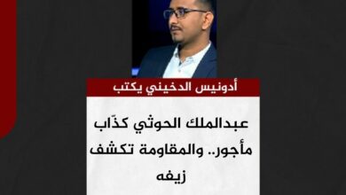 أدونيس الدخيني يكتب.. عبدالملك الحوثي كذّاب مأجور.. والمقاومة تكشف زيفه
