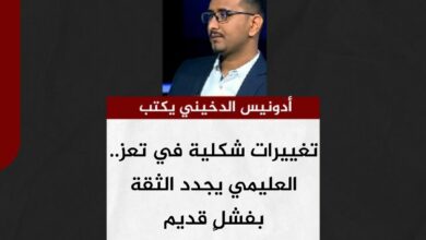 أدونيس الدخيني يكتب.. تغييرات شكلية في تعز.. العليمي يجدد الثقة بفشلٍ قديم