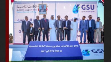 بدعم إماراتي.. الزُبيدي يضع حجر الأساس لمحطة طاقة شمسية بقدرة 30 ميجاوات في أبين