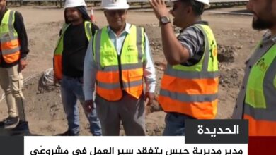 مدير مديرية حيس يتفقد سير العمل في مشروعَي محطتَي الطاقة الشمسية بحيس والخوخة