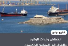 انخفاض واردات الوقود والغذاء إلى الموانئ الحكومية بنسبة 18% - تقرير دولي