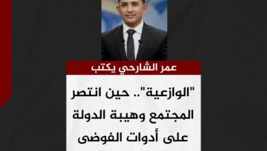 عمر الشارحي يكتب.. "الوازعية".. حين انتصر المجتمع وهيبة الدولة على أدوات الفوضى