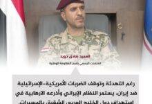 العميد دويد: استمرار هجمات إيران على الخليج يكشف عداءها للعرب