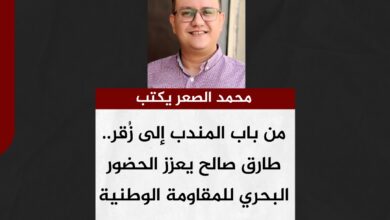 محمد الصعر يكتب.. من باب المندب إلى زُقر.. طارق صالح يعزز الحضور البحري للمقاومة الوطنية