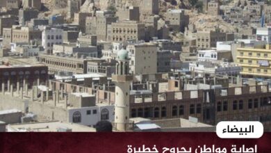 إصابة مواطن بجروح خطيرة إثر سطو مسلح نفذته عناصر حوثية في رداع