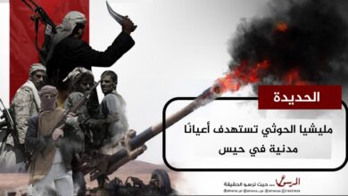مليشيا الحوثي تستهدف أعيانًا مدنية في حيس جنوب الحديدة