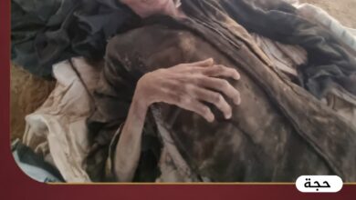 نازحة مسنة تلتحق بزوجها المتوفي بعد أسابيع من الجوع والمرض - حجة