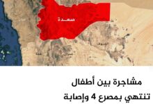 مشاجرة بين أطفال تنتهي بمصرع 4 وإصابة آخرين - صعدة