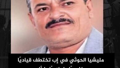 مليشيا الحوثي في إب تختطف قياديًا ناصريًا وإعلاميًا بارزًا