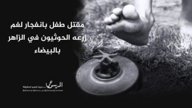 مقتل طفل بانفجار لغم زرعه الحوثيون في الزاهر بالبيضاء