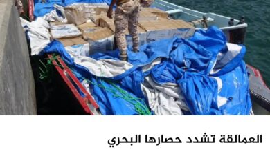 العمالقة تشدد حصارها البحري على الحوثيين وتضبط قاربًا يحمل معدات تسليح