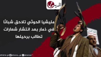 مليشيا الحوثي تلاحق شبانًا في ذمار بعد انتشار شعارات تطالب برحيلها
