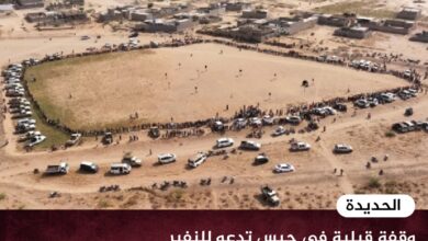 وقفة قبلية في حيس تدعو للنفير العام وتحذر من تهديدات الحوثيين للملاحة في البحر الأحمر وقفة قبلية في حيس تدعو للنفير العام وتحذر من تهديدات الحوثيين للملاحة في البحر الأحمر